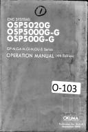 Okuma-Okuma CNC Systems Operation 4th Edition OSP5020-G Plus CNC Control Manual-GA-N Series-GI-N Series-GP-N Series-GU-S Series-OSP5000G-G-OSP500G-G-OSP5020G-01